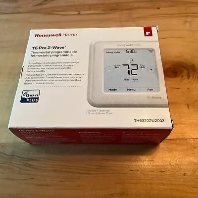 Honeywell T6 Pro Series Z-Wave Programmable Thermostat - White (TH6320ZW2003) • $90