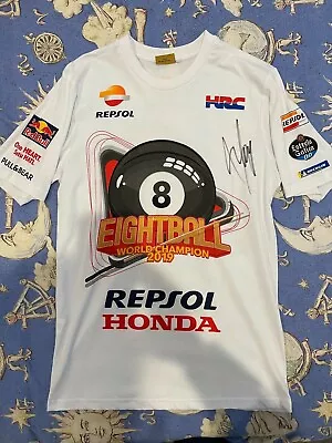 Marc Marquez Signed Honda 2019 Moto GP World Championship Shirt Autograph New • $319.41