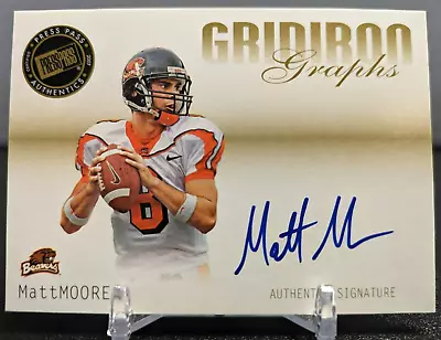 MATT MOORE 2007 Press Pass Auto RC On Card Autograph OREGON STATE BEAVERS OSU • $8.99