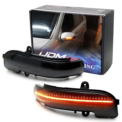 Smoked Dynamic Sequential Blink LED Side Mirror Lights For Mercedes W203 C-Class • $71.99