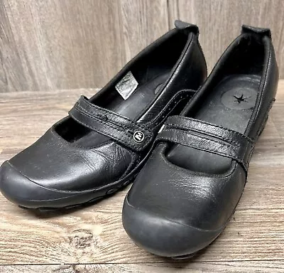 Merrell Black Leather Plaza Bandeau Mary Jane Comfort Shoes Women’s Size 7 • $14.98