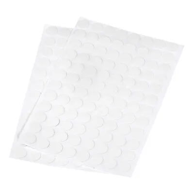 15mm Dia PVC Self Adhesive Screw Hole Cover Stickers White 4 Sheet/384pcs • £6.49