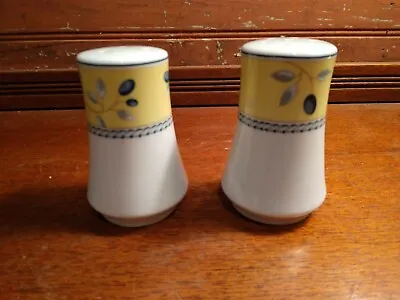 £11.12 • Buy Beautiful Se Of Royal Doulton  BLUEBERRY Yellow Salt & Pepper Shakers 