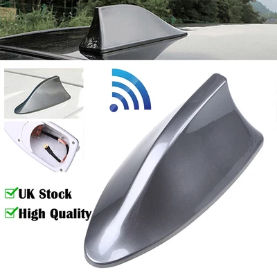 £7.49 • Buy Grey Car SUV Shark Fin Aerial Antenna Roof AM/FM Radio Mast Signal Universal AH