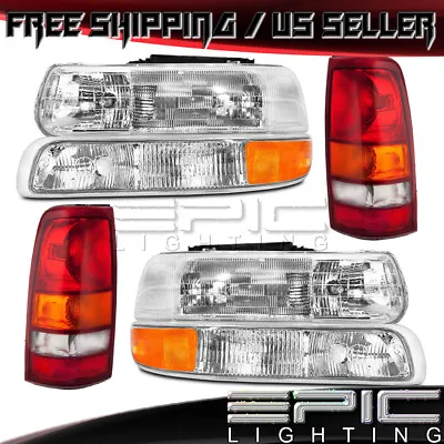 Head Signal Tail Lights For 1999-2002 CHEVY CHEVROLET SILVERADO - Combo Set • $164.07