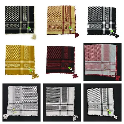 £11.49 • Buy New Authentic Best Quality Arab Palestine Afghan Style Scarf Shemagh Yashmagh