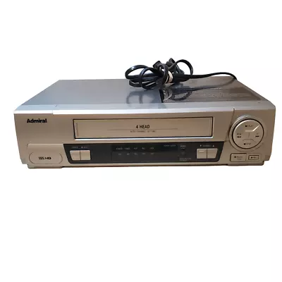 ADMIRAL JSJ 20419 VCR 4 Head Recorder VHS Player - Tested Works No Remote • $47.47