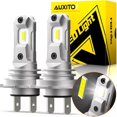 AUXITO 2X H7 LED Headlight Bulbs Conversion High/Low Beam 4000LM 6000K White 80W • $26.59