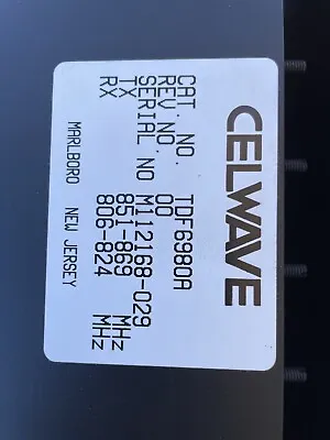 Celwave Duplexer 800MHz 851-869MHz SMR P/N TDF6980A • $250