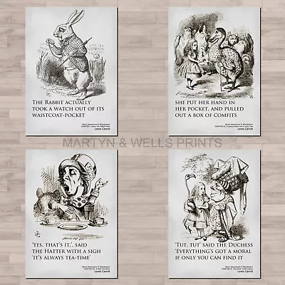 £4.96 • Buy Alice In Wonderland Prints: A4 Canvas Paper / Poster Art. John Tenniel.