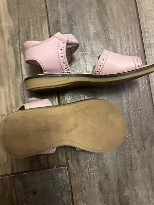 Girls Leather Designer Sandals Baby Pink Size 11 PETASIL • £4