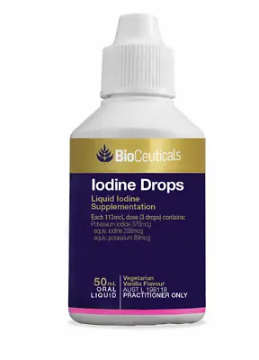 BioCeuticals Iodine Drops - 50ml  EXP 06-25  • $16.23