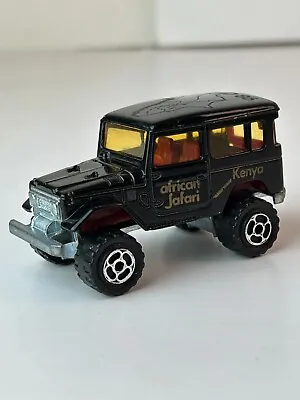 Majorette 1986 Toyota Land Cruiser Kenya Africa Safari Black #1 • $14.95