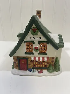 Winter Valley Cottage Porcelain Lighted House Vintage 1994 Toy Store • $10