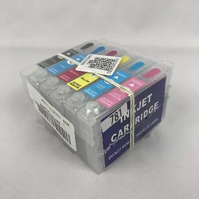 Refillable Ink Cartridge T0781 - T0786 For Epson R260 R380 RX580 Artisan 50 • $31.89