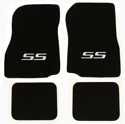 NEW! 1982-2007 Chevy Monte Carlo Floor Mats Carpet Embroidered SS Logo Silver 4p • $125.97