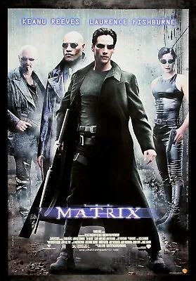 THE MATRIX ✯ CineMasterpieces ORIGINAL VIDEO MOVIE POSTER KEANU REEVES 1999 • $155