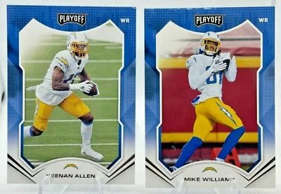 (Lot 2) 2021 Playoff Mike Williams No.96 & Keenan Allen No.95 LA Chargers!  • $0.99