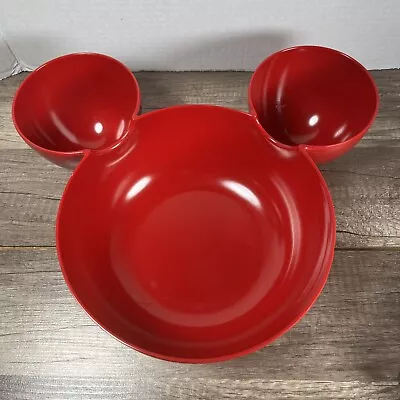 ZAK! Designs Disney Mickey Mouse Red Plastic Chip And Dip Bowl • $15