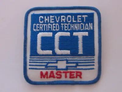 CCT 'MASTER' Chevrolet Certified Technician Embroidered Patch  - 3  X 3     NEW • $7.95