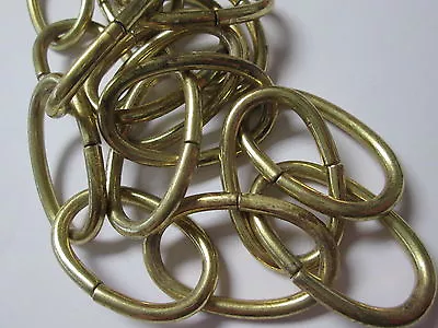 Vintage NOS Chandelier Chain Gold Italian 12  Length-  1 3/8  By 7/8  Links  • $4.95