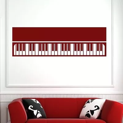 Keyboard Piano Musical Instrument Wall Art Sticker (AS10151) • £28.99