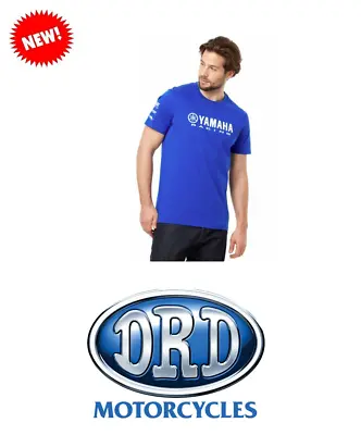 Official Yamaha Men's Paddock Blue Cork T-shirt 2024 • £20.50