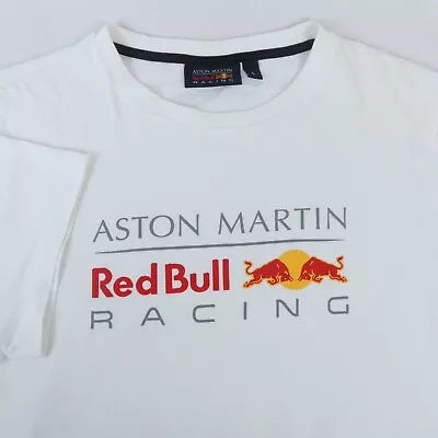 Aston Martin Red Bull Racing White Crew Neck Ss Tee T-shirt L • $19.99