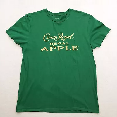 $14.99 • Buy Crown Royal Apple Shirt Unisex Adult Sz M Green Short Sleeve T-Shirt Streetwear