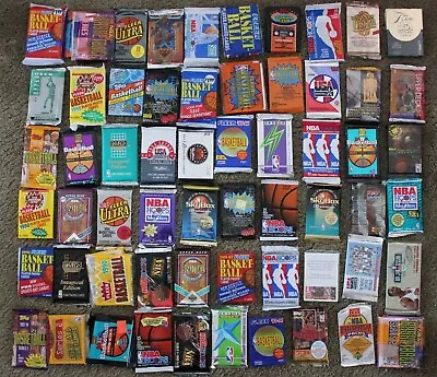 Estate Sale - Lot Of 55 Vintage NBA Basketball Cards In Factory Sealed Packs • $22.99