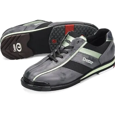 Mens Dexter SST 8 PRO Bowling Shoes Grey/Metallic Green  Sizes 8 - 14 • $109.95