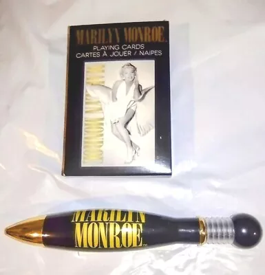 Lot Of 2 Marilyn Monroe Playing Cards 52 + 2 Jkrs New White Dress + Unique Pen  • $20