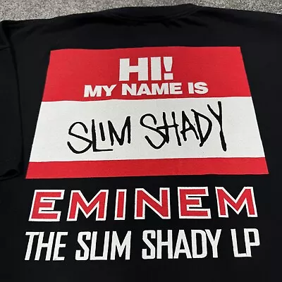 Vintage Eminem Shirt Men 2XL Slim Shady LP Music Hip Hop Rap Tee Black Marshall • $49.99