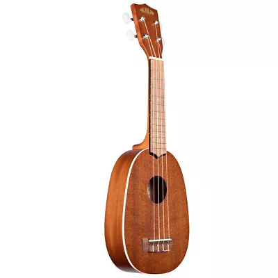 NEW Kala KA-P Satin Mahogany Soprano Pineapple Shape Ukulele Natural • $49.99