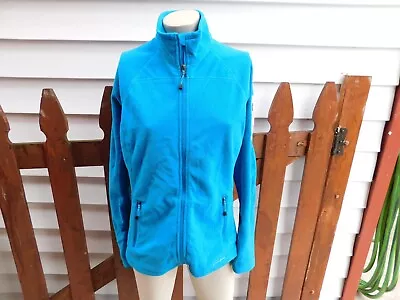 EDDIE BAUER FLEECE First Ascent JACKET Womens OUTDOORS FULL ZIP M FREE SHIPPING • $15.99