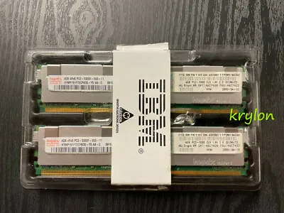 $17 • Buy IBM Hynix 8GB Kit (2x4GB) 4Rx8 PC2-5300F CL5 DDR2 Server RAM Memory Retail Kit