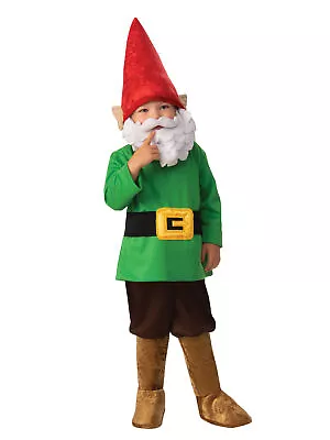 Boys Garden Gnome Boy Mythological Creature Elf Fancy Dress Kids Costume • £20.59