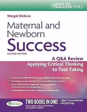 Maternal And Newborn Success: A Q&A Review - Paperback By De Sevo PhD - Good O • $10.56