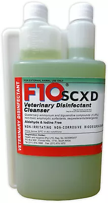 F10 SCXD Disinfectant 1L Veterinary Birds Pet Bird Reptiles Cage Cleaner Vet • £59.99