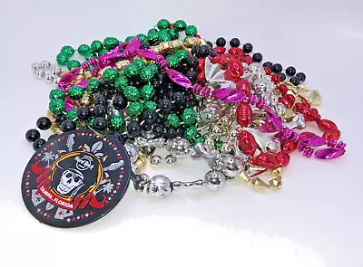 Gasparilla Mardi Gras Bead Necklaces Mixed Sizes Lengths Colors & Shapes #3 • $3.49