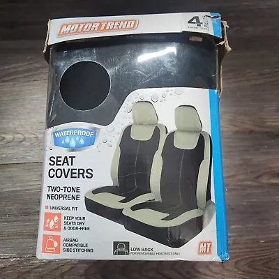 Seat Covers For Car Truck Van SUV Auto Universal Fit Front Seats Black Beige • $12.99