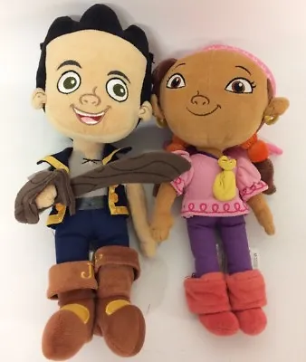 Disney Store The Neverland Pirates Izzy 12   And Jake 14  Approx Plush Soft Toy  • £6