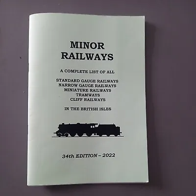 Minor Railways Standard Narrow Miniture Trams Cliff Railways 2022 Edition • £4.99