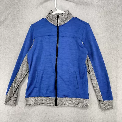 Made For Life Quick-Dri Jacket Womens Size S Blue Gray Mock Neck Full Zip • $9.07