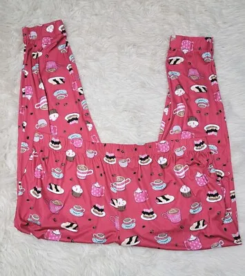 Nite Nite By Munki Munki Womens Size 2X Pajama Pants Jogger Coffee & Cupcakes K • $16