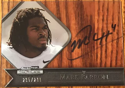 2012 Press Pass Showcase Autograph Mark Barron SC-MB #’d 295/299 • $5.91