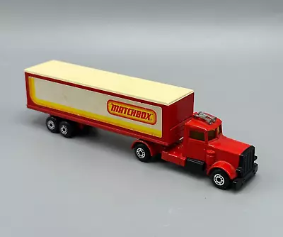 1979 Matchbox 900 TP-24 Long Haul Red Truck Articulated Trailer Convoy READ • $25