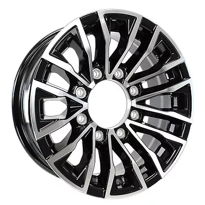 Aluminum Trailer Wheel 16X6 16 Inch Rim Black And Machined 8 Lug LZED66867BM • $104.97