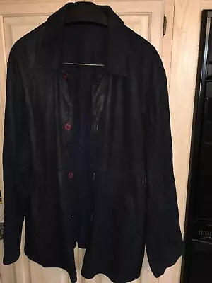 Very Very Soft 100% Suede Leather Two Sided Men Jacket XXL • $75