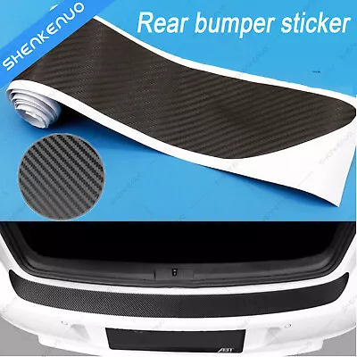 Sticker Rear Bumper Guard Sill Plate Trunk Protector Trim CoverAccessories • $9.99